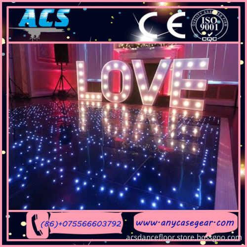 wedding LED starlit dance floor for party portable dance floor